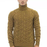 Alpha Studio Brun Uld Sweater-Modeoutlet