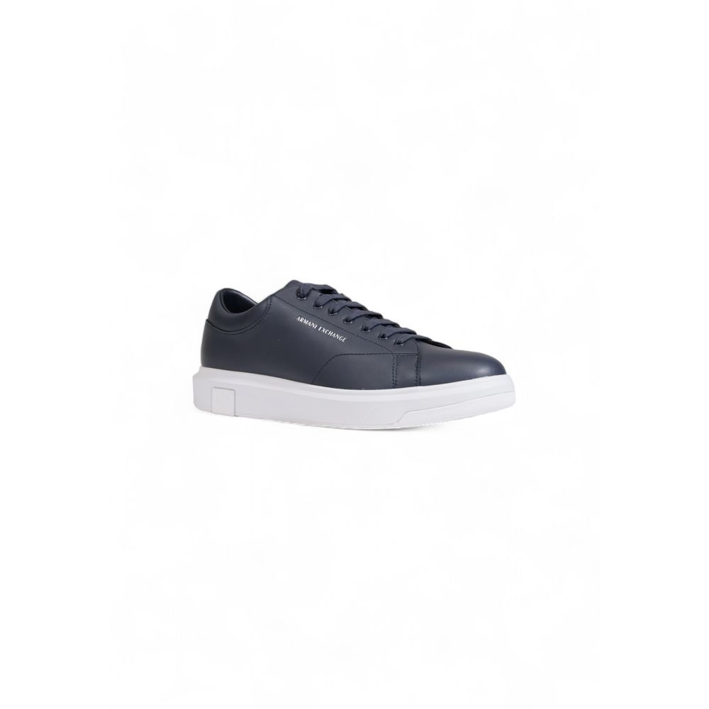 Armani Exchange Blue Leather Sneaker-Modeoutlet