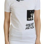 Dolce & Gabbana Hvid Bomuld T-shirt-Modeoutlet