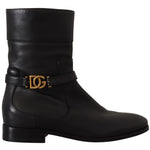 Dolce & Gabbana Læder Støvler-Modeoutlet