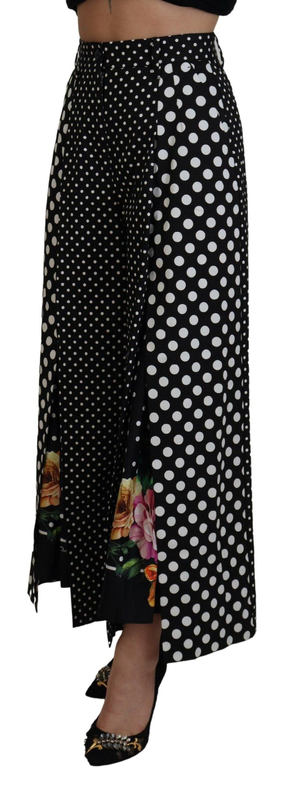 Dolce & Gabbana Multifarver Polka Dots High Waist Bukser & Jeans-Modeoutlet