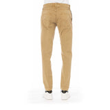 Jacob cohën Beige Cotton Blend Trousers with Pockets-Modeoutlet