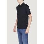 Suns Black Cotton Polo Shirt-Modeoutlet