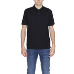 Suns Black Cotton Polo Shirt-Modeoutlet