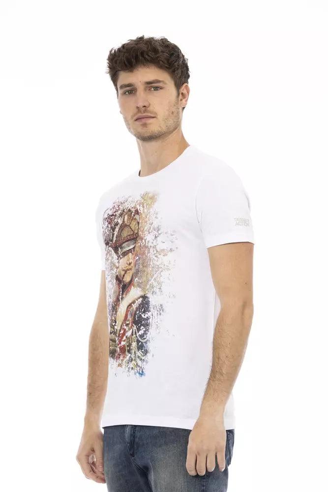 Trussardi Action Hvid Bomuld T-Shirt-Modeoutlet