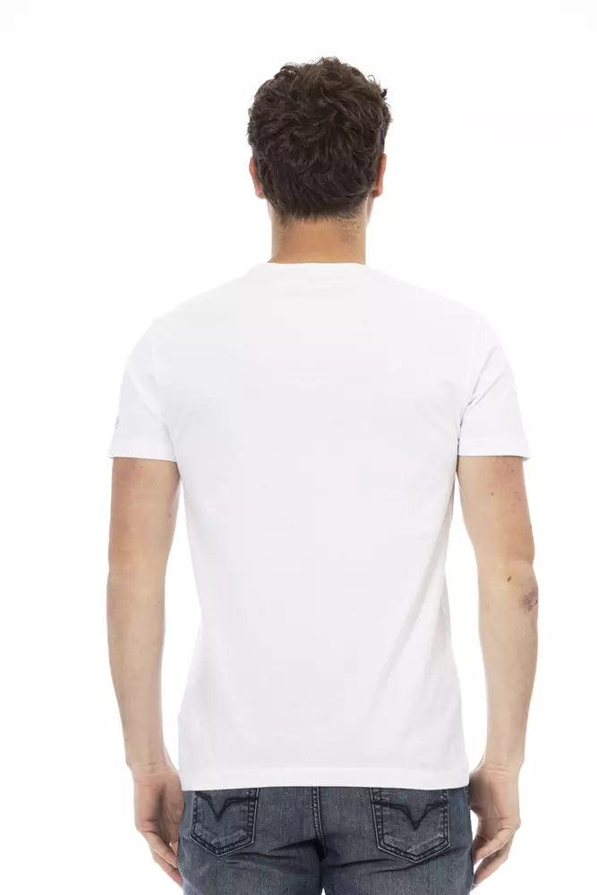 Trussardi Action Hvid Bomuld T-Shirt-Modeoutlet